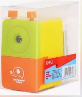   Mexanik qalam otkir Deli Yocoo  1 teshik  stol usti  d 8 mm  oram. plast. kor. (- 0616-modda) Polkovnik. turli xil