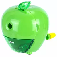   Механическая точилка для карандашей Deli Apple  1 отв  настольная  d 8 мм  уп. пласт. кор. (Арт. - 0659) Цв. ассорти