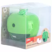  Механическая точилка для карандашей Deli Apple  1 отв  настольная  d 8 мм  уп. пласт. кор. (Арт. - 0659) Цв. ассорти Только в розницу