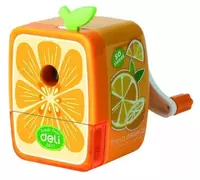 Механическая точилка для карандашей Deli  Fruit  1 отв  настольная  d 7 мм  уп. пласт. кор. (Арт. - 0671) Цв. ассорти