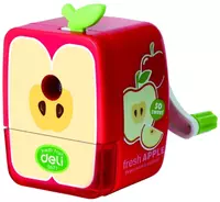  Механическая точилка для карандашей Deli  Fruit  1 отв  настольная  d 7 мм  уп. пласт. кор. (Арт. - 0671) Цв. ассорти Только в розницу