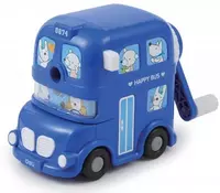  Механическая точилка для карандашей Deli Bus  1 отв  настольная  d 7 мм  уп. пласт. кор. (Арт. - 0674) Цв. ассорти Только в розницу