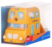  Механическая точилка для карандашей Deli Bus  1 отв  настольная  d 7 мм  уп. пласт. кор. (Арт. - 0674) Цв. ассорти - 