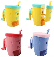  Механическая точилка для карандашей Deli Стакан. Микс  1 отв  настольная  d 8 мм  уп. пласт. кор. (Арт. - 0732) Цв. ассорти - 