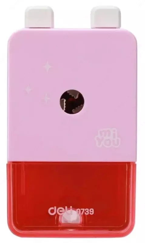  Mexanik qalam otkir Deli MiYou  1 teshik  stol usti  d 8 mm  oram. plast. kor. (- 0739-modda) Polkovnik. turli xil Chakana savdo