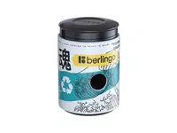 Plastik qalam otkirlagich (idish) Berlingo Glif  1 teshik  d 8 mm  oram. kart. kor. (Mat. - BBp_15S11) Pol. turli xil