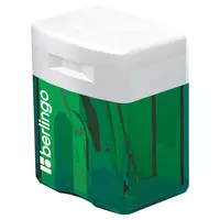  Пластиковая точилка для карандашей (контейнер) Berlingo Perfect  1 отв  d 8 мм  уп. карт. дисплей (Арт. - BBp_10039) Цв. ассорти - 