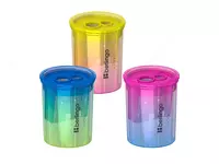 Plastik qalam otkirlagich (idish) Berlingo Radiance  2 teshik  d 8/11 mm  oram. displey (Art. - BBp_15027) Kol. gradient