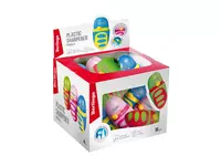   Пластиковая точилка для карандашей (контейнер) Berlingo Riddle  1 отв  регулятор  d 8 мм  уп. дисплей (Арт. - BBp_15014) Цв. ассорти