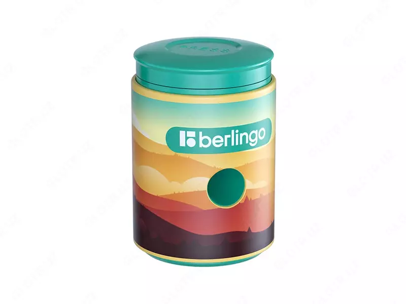 Plastik qalam otkirlashtirgich (idish) Berlingo Scenic  1 teshik  d 8 mm  oram. kart. kor. (Mat. - BBp_15S16) Pol. turli xil