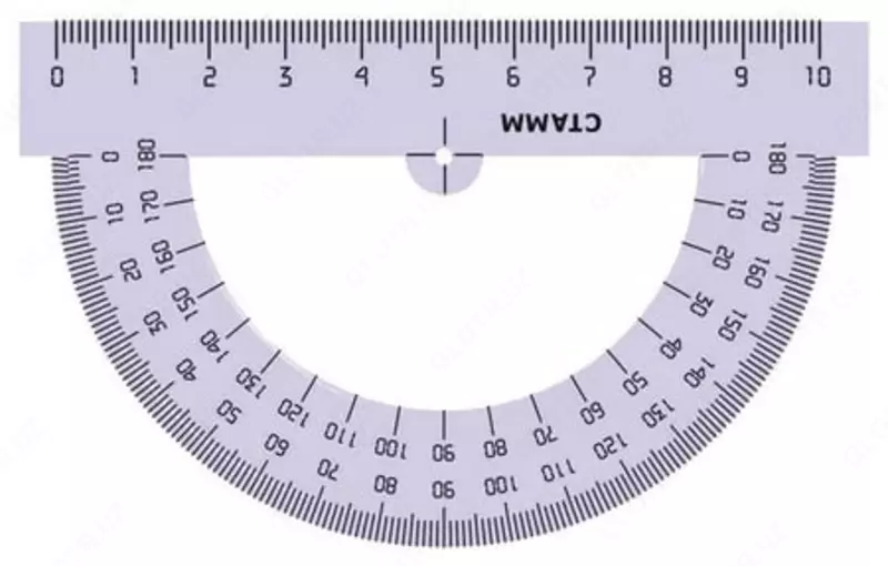 Otkazgich STAMM 10 sm  180° plastmassa  rangli (modda - TP13)