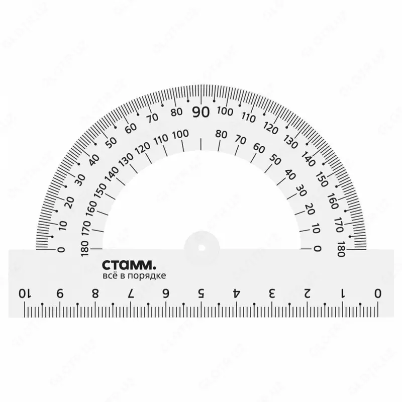  Otkazgich STAMM Kristali 10 sm  180° plastmassa (Art. - TP12) Shaffof - 