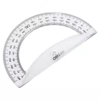 Protractor Deli Pioneer  12 sm  180° plastmassa (Art. - 10212EG) Shaffof - 