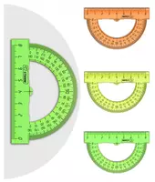  Otkazgich STAMM Neon  8 sm  180° plastik  shaffof (Art. - TP01) Neon. turli xil - 