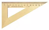 Линейка-треугольник Можга  дерево.  16 см  30°  уп. ПЭ (Арт. - С139) Коричневая