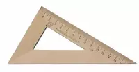  Линейка-треугольник Можга  дерево.  16 см  30°  уп. ПЭ (Арт. - С139) Коричневая - 