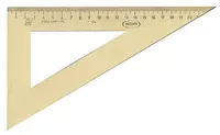 Линейка-треугольник Можга  дерево.  23 см  30°  уп. ПЭ (Арт. - С137) Коричневая