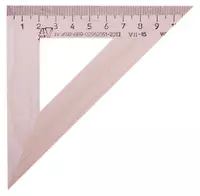 Линейка-треугольник Можга  дерево.  11 см  45°  уп. ПЭ (Арт. - С138) Коричневая