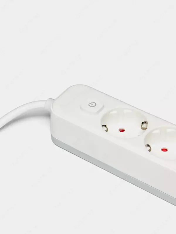  Uzatuvchi shnur (kalit) Deli ET432  3 rozetka  3 m  16A  3680 Vt (Art. - 432-ET) Oq Chakana savdo