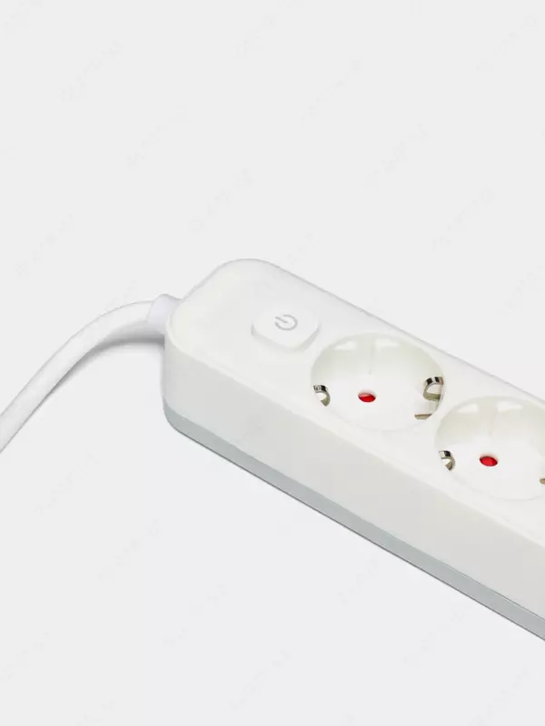   Сетевой фильтр-удлинитель (выключатель) Deli ET434  4 розетки  1.8 м  16А  3680 Вт (Арт. - 434-ET) Белый