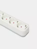  Сетевой фильтр-удлинитель (выключатель) Deli ET434  4 розетки  1.8 м  16А  3680 Вт (Арт. - 434-ET) Белый Только в розницу