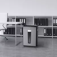  Уничтожитель бумаг (сетевой) Deli А4  270 Вт  16 л. (Арт. - 14400) Черный/серый Только в розницу