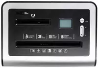  Уничтожитель бумаг (сетевой) Deli А4  270 Вт  16 л. (Арт. - 9917) Черный/серебристый - 