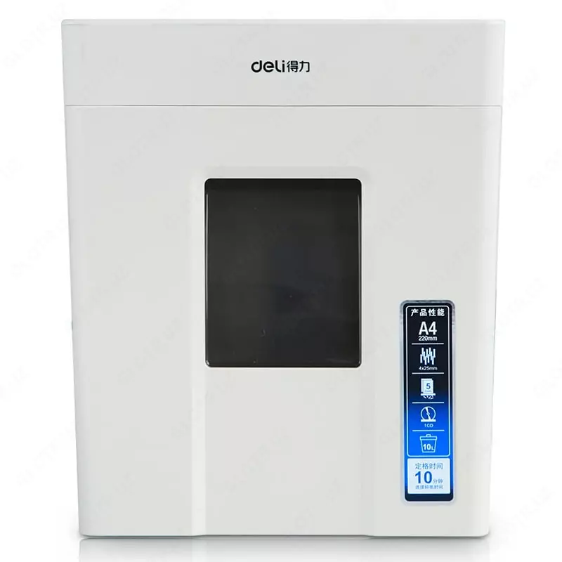  Qogoz maydalagich (tarmoqli) Deli A4  220 Vt  5 l. (m. - 9927) Oq - 