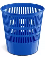  Пластиковая корзина для бумаг  сетка  10 л. (Арт. - 9553-1) Синяя - 
