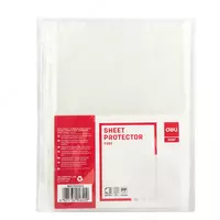 Упаковка перфофайлов Deli Start  0 035 мм  А4  100 шт.  35 мкм  уп. ПЭ (Арт.- 20502EF)