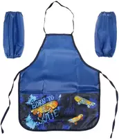 Фартук с нарукавниками ArtSpace Skate  ткань  3 карм.  53.5 х 44.5 см  уп. ПЭ (Арт.- ФМ_280828) Темно/синий