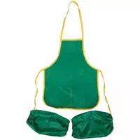 Фартук с нарукавниками (для детей) ArtSpace ткань  2 карм.  48.5 х 39.5 см  уп. ПЭ (Арт.- ФСН_17714) Зеленый