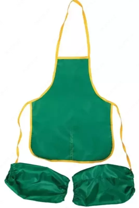  Фартук с нарукавниками (для детей) ArtSpace ткань  2 карм.  48.5 х 39.5 см  уп. ПЭ (Арт.- ФСН_17714) Зеленый - 