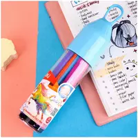   Набор фломастеров Deli ColoRun  наконечн. 1 мм  12 шт.  пласт. туба (Арт. - 10506-WC) Цветное ассорти