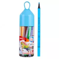 Набор фломастеров Deli ColoRun  наконечн. 2 мм  24 шт.  пласт. туба (Арт. - 10526-WC) Цветное ассорти