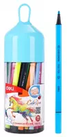 Набор фломастеров Deli ColoRun  наконечн. 2 мм  36 шт.  пласт. туба (Арт. - 10536-WC) Цветное ассорти