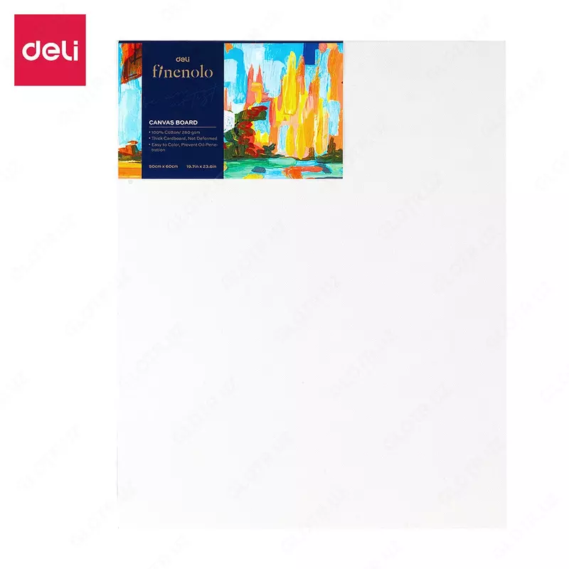 Холст на подрамнике Deli Finenolo  50 х 60 см  хлопок  280 г/м2  среднее зерно (Арт. - 280-7-EC)