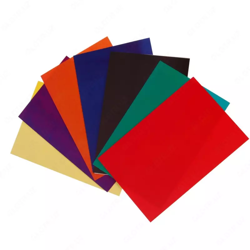  Мелованный цветной картон Феникс+ Спорткар  А5  8 л./8 цв. (Арт. - 45224) - 