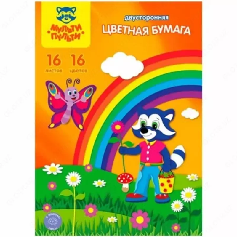 Rangli qogoz (ofset) Multi-Pulti A4  16 varaq/16 rang. (Art. - BTso16-16dv_13974)