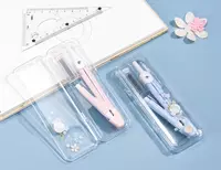   Металло/пластиковый циркуль (грифели) Deli Козья ножка  15 см  карандаш   уп. пенал (Арт. - 72166) Ассортимент