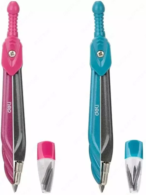 Металло/пластиковый циркуль (грифели) Deli Orbit  31 см  уп. блистер (Арт. - 20502-EG) Ассортимент