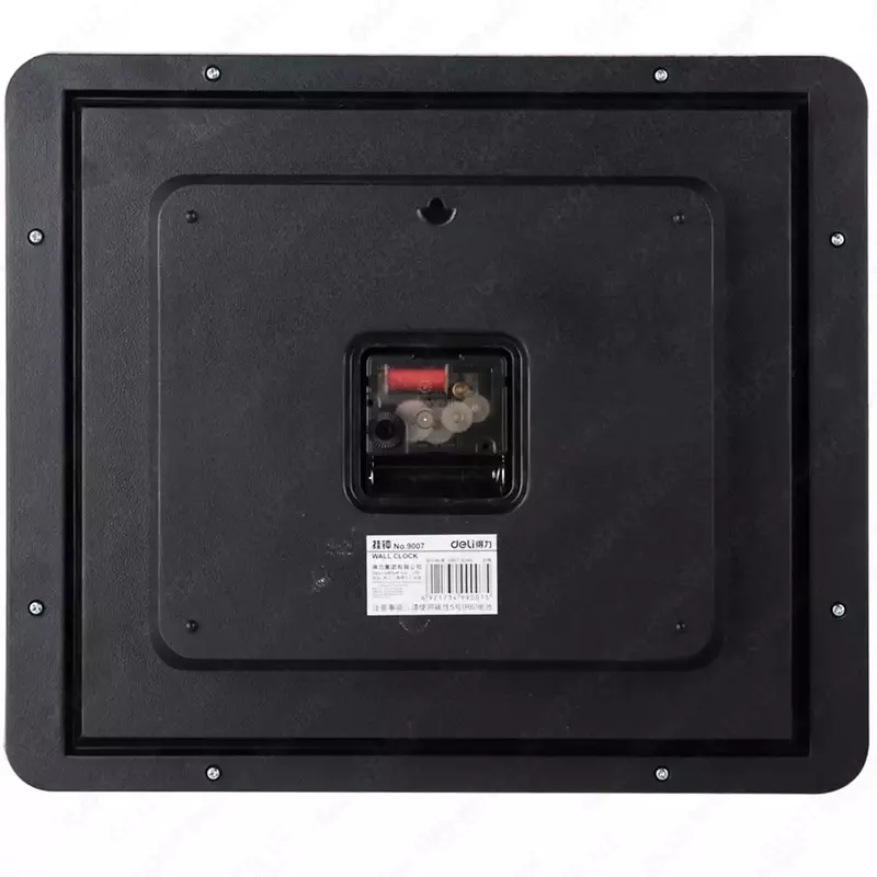   Кварцевые настенные часы (прямоугольные) Deli  24 5 x 30 см (Арт. - 9007) Коричневые