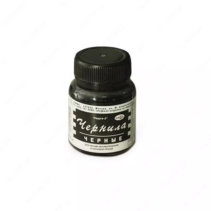  Gamma Rainbow avtomatik va favvora qalamlari uchun siyoh  70 ml. (m. - 320009) Qora - 