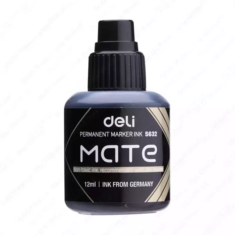 Doimiy markerlar uchun siyoh Deli Mate 102-103  12 ml. (m. - 632-ESBK) Qora