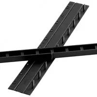  Упаковка шин для переплета (брошюровщики) Deli пластик  15 мм  100 шт  карт. уп. (Арт. - 3829-bk) Черная - 