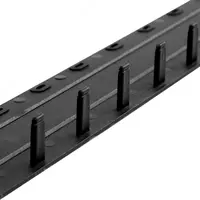 Упаковка шин для переплета (брошюровщики) Deli пластик  15 мм  100 шт  карт. уп. (Арт. - 3829-bk) Черная