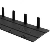 Упаковка шин для переплета (брошюровщики) Deli пластик  17.5 мм  100 шт  карт. уп. (Арт. - 3830-bk) Черная