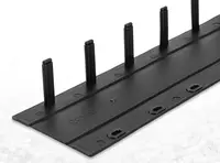 Упаковка шин для переплета (брошюровщики) Deli пластик  20 мм  100 шт  карт. уп. (Арт. - 3831-bk) Черная