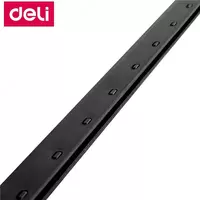   Упаковка шин для переплета (брошюровщики) Deli пластик  7.5 мм  100 шт  карт. уп. (Арт. - 3826-bk) Черная