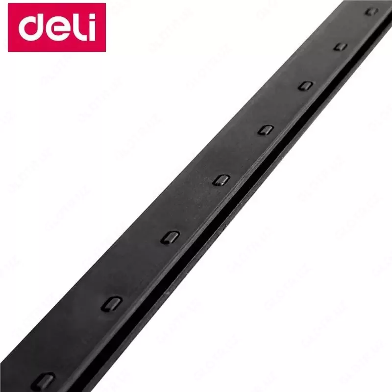   Упаковка шин для переплета (брошюровщики) Deli пластик  7.5 мм  100 шт  карт. уп. (Арт. - 3826-bk) Черная